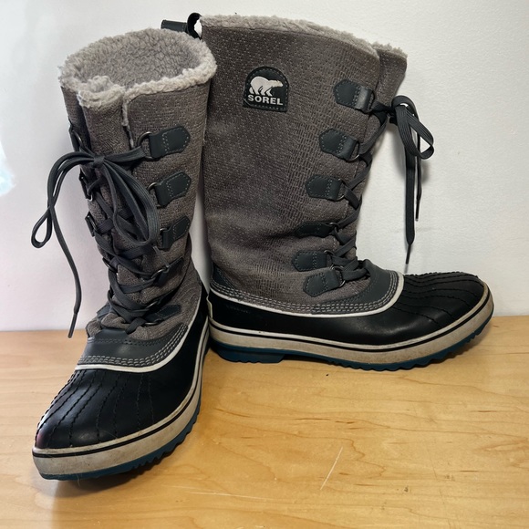 Sorel Tivoli High Winter Boots w/ Rare Blue Soles Women’s 8.5 - Picture 6 of 8